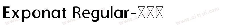 Exponat Regular字体转换